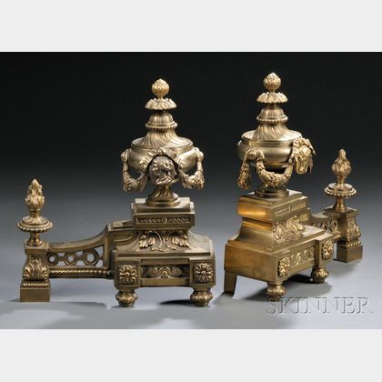 Pair of Regency-style Chenets