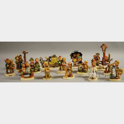 Fourteen Hummels/Goebels Porcelain Figures