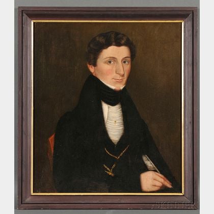 Sold at auction American School, 19th Century Portrait of a Young ...