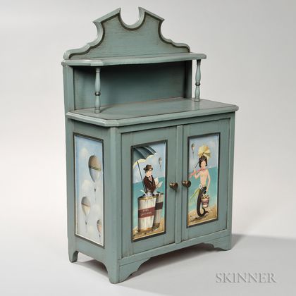 Small Paint-decorated Cabinet