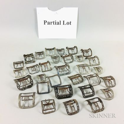 Large Group of Shoe Buckles
