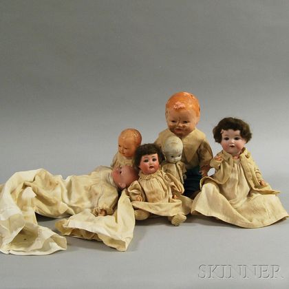 Six Assorted Dolls