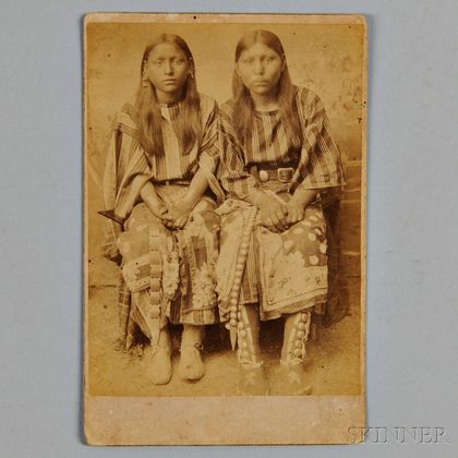 Unmarked Cabinet Card of Two Southern Plains Women