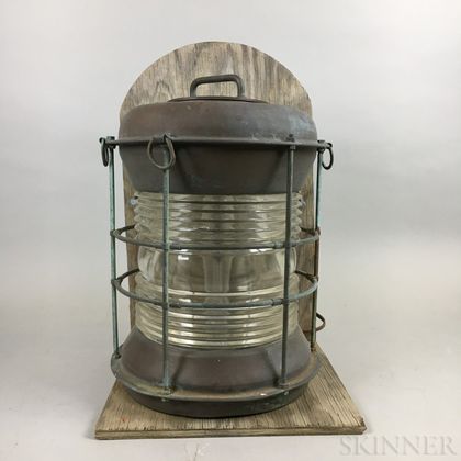 Durkee Marine Products Corp. Copper and Glass Ship Lantern