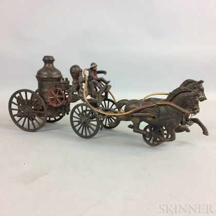 Horlick's Cast Iron Branded Fire Carriage