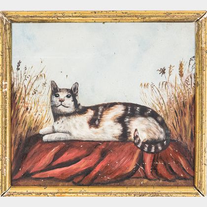 American School, 20th Century Portrait of a Cat