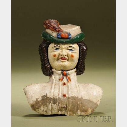 Rare Prosopotrope Four-Face Doll Head, Ozias Morse