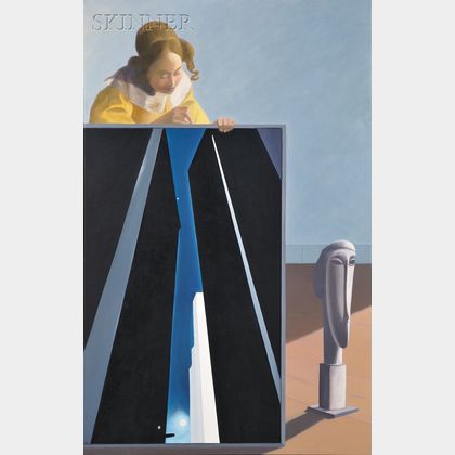 Terri Priest (American, 1928-2014) Vermeer, O'Keeffe, and Modigliani