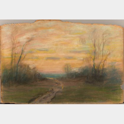 Arthur Clifton Goodwin (American, 1864-1929) Sunset Landscape