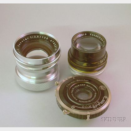 Three Schneider Lenses Converted to Leica Screw-fit