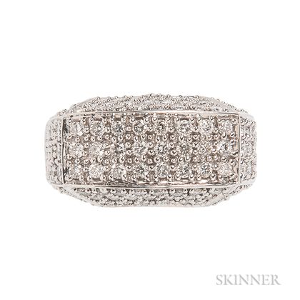 14kt White Gold and Diamond Ring