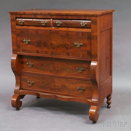 Classical Mahogany Veneer Butler's Desk