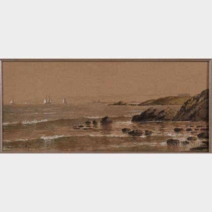 Edmund Darch Lewis (Pennsylvania, 1835-1910) Harbor Scene
