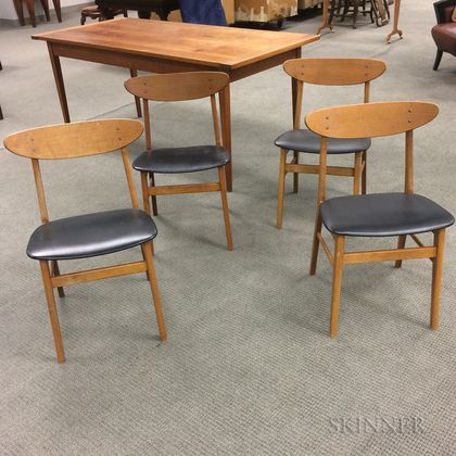 Four Danish Modern Dining Chairs