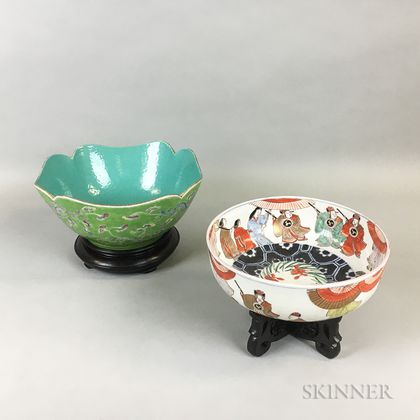 Two Enameled Bowls