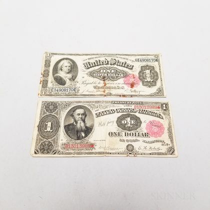 1891 $1 Treasury and Silver Certificate