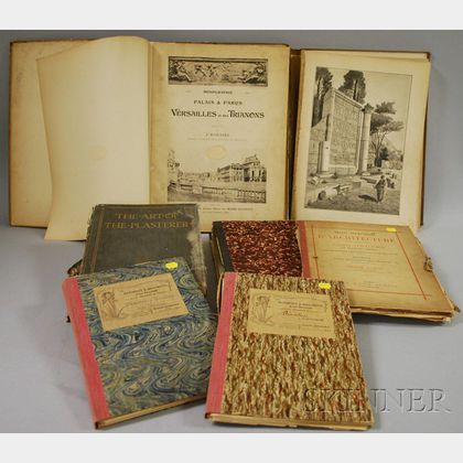 Seven 19th Century Architectural Related Folios. 