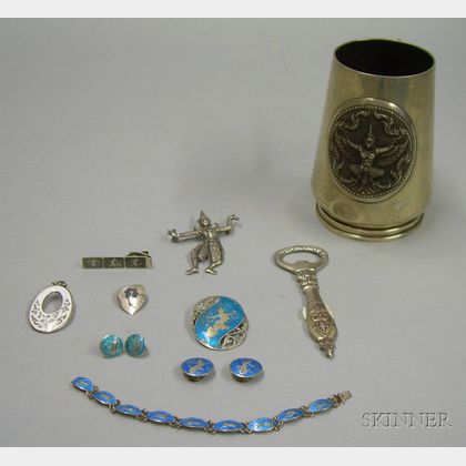 Sterling Silver Handled Mug and Siam Jewelry and Accessories