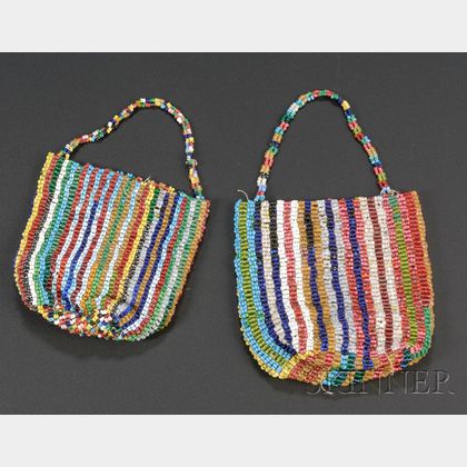 Two Plains Finger-woven Beaded Bags