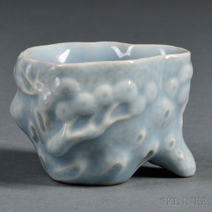 Blue-glazed Water Coupe