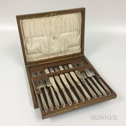 Mappin & Webb Silver-plated Fish Set Service for Twelve