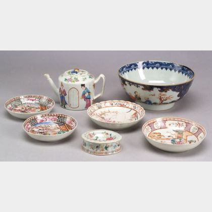Seven Pieces of Chinese Export Ware
