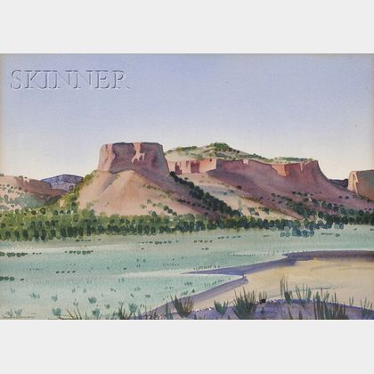 Sandor Bernath (American, 1892-1984) Santa Fe Landscape.