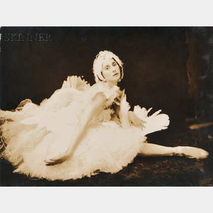 Twenty-five Dance and Ballet Photographs: Including Eugene Hutchinson (American, 1880-1957),Anna Pavlova in Profile