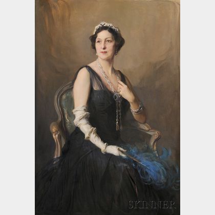 Philip Alexius de László (Hungarian, 1869-1937) Portrait of an Elegant Woman, Possibly Mme. H.S. Lehr