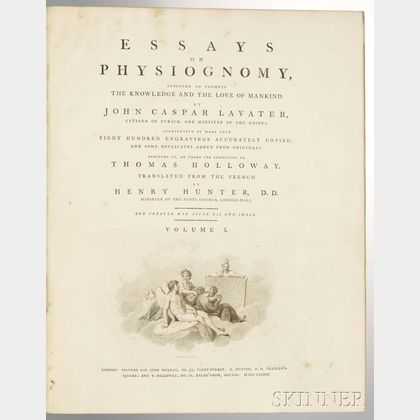 Lavater, John Caspar (1741-1801) Essays on Physiognomy.