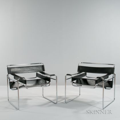 Pair of Marcel Breuer Wassily Chairs 