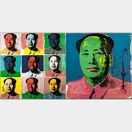 After Andy Warhol (American, 1928-1987) Mao /A Mailer Announcing the Publication of the Suite