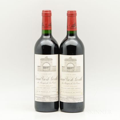 Chateau Leoville Las Cases 2000, 2 bottles 