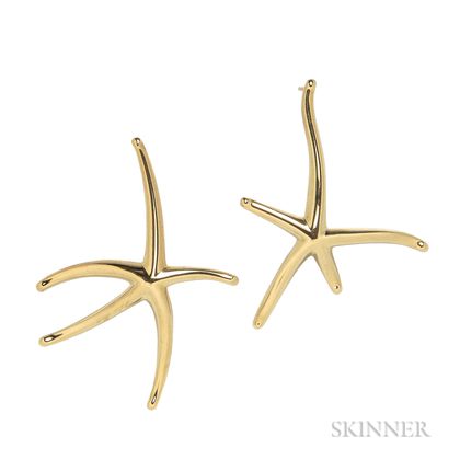 18kt Gold Starfish Earrings, Elsa Peretti, Tiffany & Co.