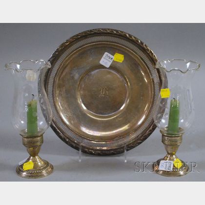 Three Silver and Weighted Table Items