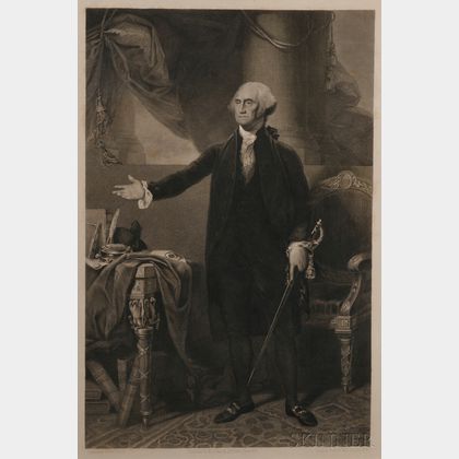 Washington, George (1732-1799) Engraved Portrait.
