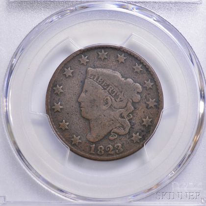 1823/2 Coronet Head Cent