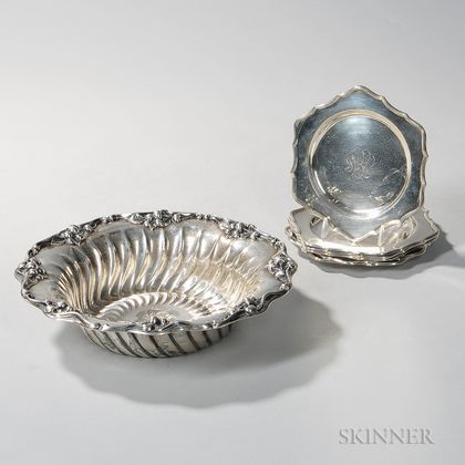 Seven Pieces of American Sterling Silver Tableware