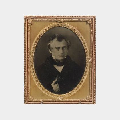 Half Plate Tintype Of Col. William A. Barton