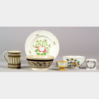 Six Assorted English Pottery Items