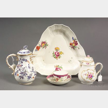 Ten Assorted Meissen and Dresden Porcelain Items