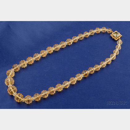 18kt Gold and Citrine Necklace, Buccellati
