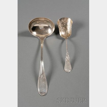 Two Coin Silver Flatware Servers