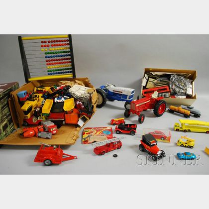 Group of Plastic and Metal Toys