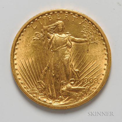 1908 $20 St. Gaudens Double Eagle