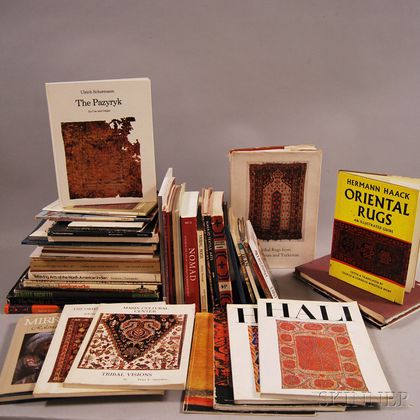 Large Collection of Rug-related Books and Magazines