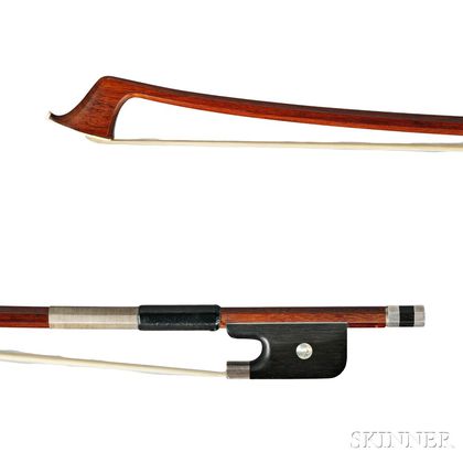 Nickel Silver-mounted Cello Bow, Ascribed to Bausch