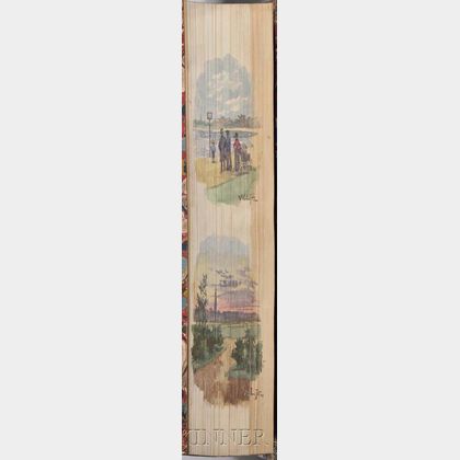 Fore-edge Paintings, Two Volumes.