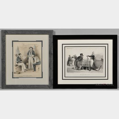 Two Framed Lithographs