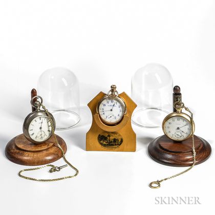 Three Open-face Waltham Pocket Watches